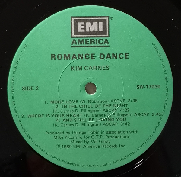 Kim Carnes - Romance Dance (LP, Album) (Mint (M)) - Image 4
