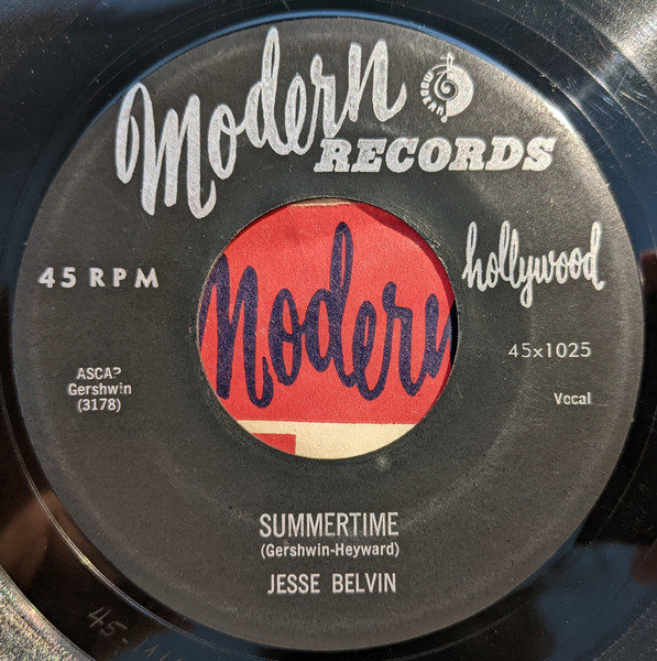 Jesse Belvin - You Send Me / Summertime (7", Single) (Near Mint (NM or M-)) - Image 2