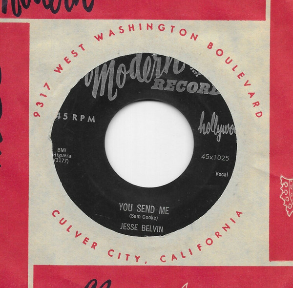 Jesse Belvin - You Send Me / Summertime (7", Single) (Near Mint (NM or M-)) - Image 3