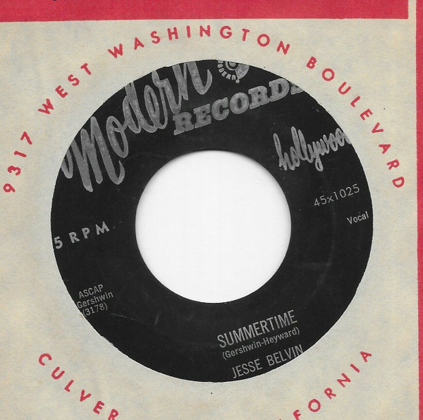Jesse Belvin - You Send Me / Summertime (7", Single) (Near Mint (NM or M-)) - Image 4