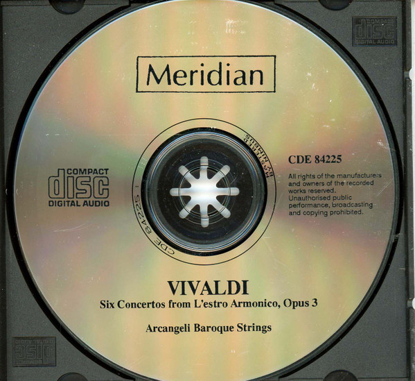 Arcangeli Baroque Strings, Antonio Vivaldi - Six Concertos For One, Two, And Four Violins From L'Estro Armonico, Opus 3 (CD, Album) (Near Mint (NM or M-)) - Image 3