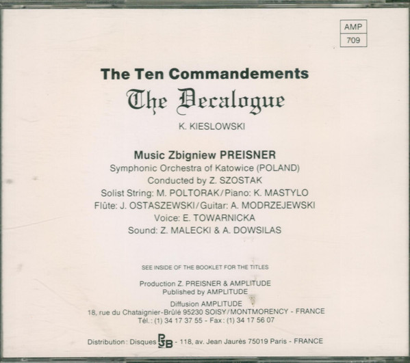 Zbigniew Preisner - Le Décalogue (CD, Album) (Near Mint (NM or M-)) - Image 2