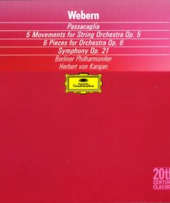 Anton Webern / Berliner Philharmoniker, Herbert von Karajan - Passacaglia • 5 Movements For String Orchestra Op 5 • 6 Pieces For Orchestra Op 6 • Symphony Op.21 (CD, RE, RM) (Mint (M))