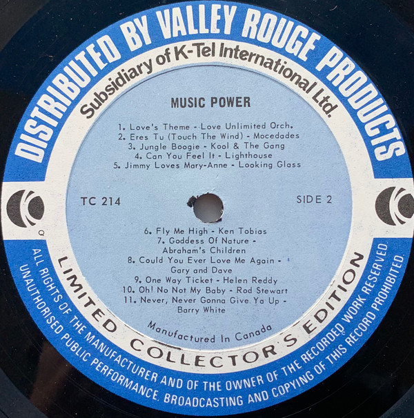 Various - Music Power (LP, Comp, Ltd) (Mint (M)) - Image 4