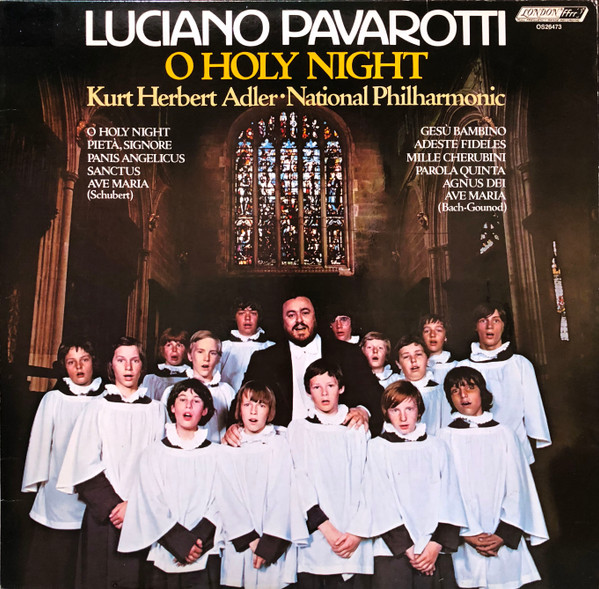 Luciano Pavarotti - Kurt Herbert Adler ● National Philharmonic* - O Holy Night (LP, Album, RE) (Mint (M))
