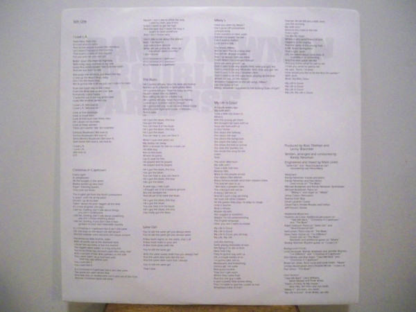 Randy Newman - Trouble In Paradise (LP, Album) (Mint (M)) - Image 5