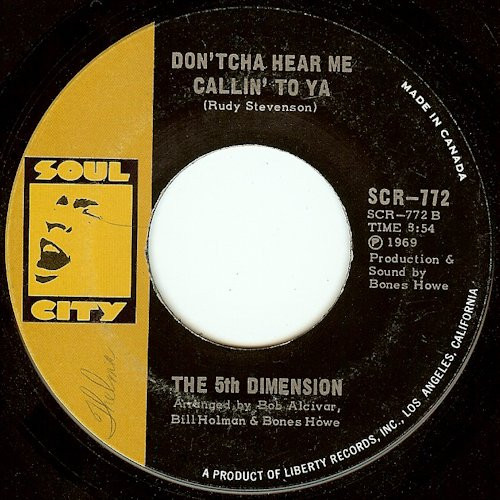 The Fifth Dimension - Medley: Aquarius / Let The Sunshine In (The Flesh Failures) (7", Single) (Near Mint (NM or M-)) - Image 2