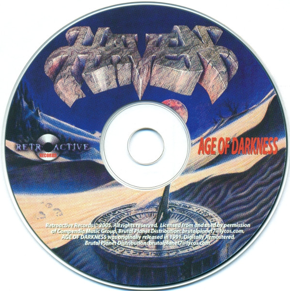 Haven (3) - Age Of Darkness (CD, Album, Ltd, RE, RM) (Mint (M)) - Image 2