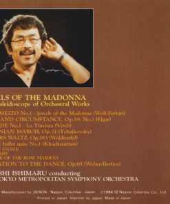 Alternative view of Hiroshi Ishimaru / Tokyo Metropolitan Symphony Orchestra - Jewels Of The Madonna (CD, Album, Emp) (Near Mint (NM or M-))