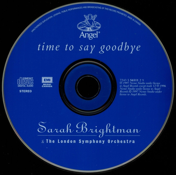 Sarah Brightman & London Symphony Orchestra - Time To Say Goodbye (CD, Album) (Near Mint (NM or M-)) - Image 3