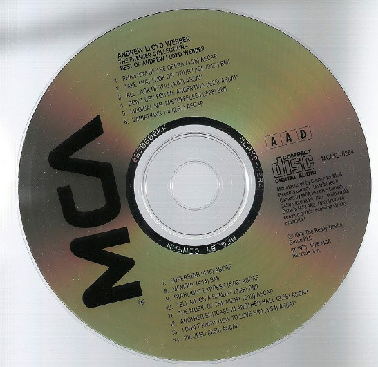 Andrew Lloyd Webber - The Premier Collection - The Best Of Andrew Lloyd Webber (CD, Comp) (Near Mint (NM or M-)) - Image 2