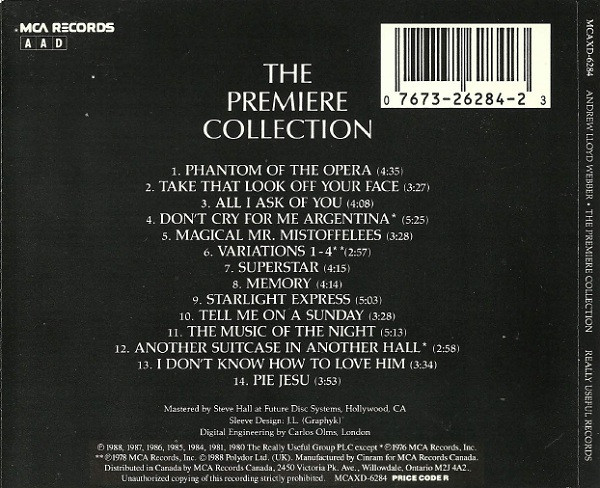Andrew Lloyd Webber - The Premier Collection - The Best Of Andrew Lloyd Webber (CD, Comp) (Near Mint (NM or M-)) - Image 3