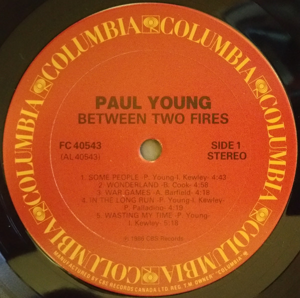 Paul Young - Between Two Fires (LP, Album) (Mint (M)) - Image 3