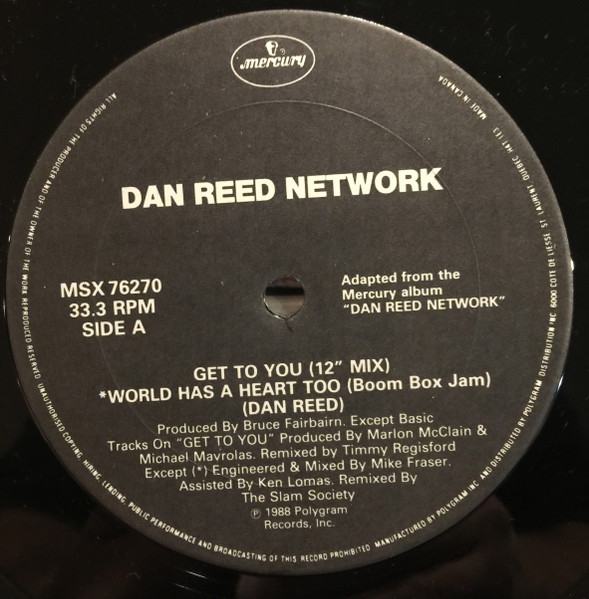 Dan Reed Network - Get To You (12") (Mint (M)) - Image 3