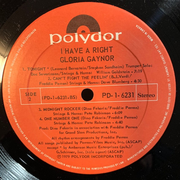 Gloria Gaynor - I Have A Right (LP, Album) (Mint (M)) - Image 4