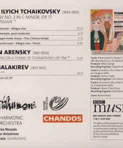 Alternative view of Pyotr Ilyich Tchaikovsky, Mily Balakirev, Anton Stepanovich Arensky - Symphony No. 2 'Little Russian' / Tamara / Variations On A Theme Of Tchaikovsky (CD) (Near Mint (NM or M-))