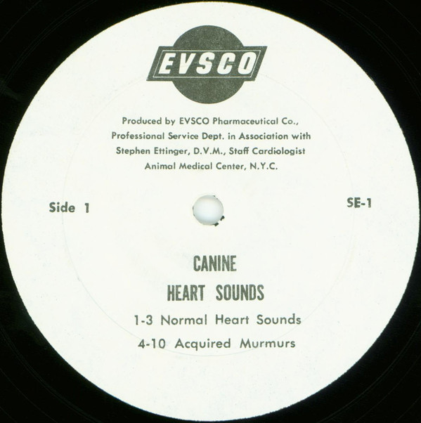 Stephen Ettinger, D.V.M. - Canine Heart Sounds (LP) (Mint (M)) - Image 3