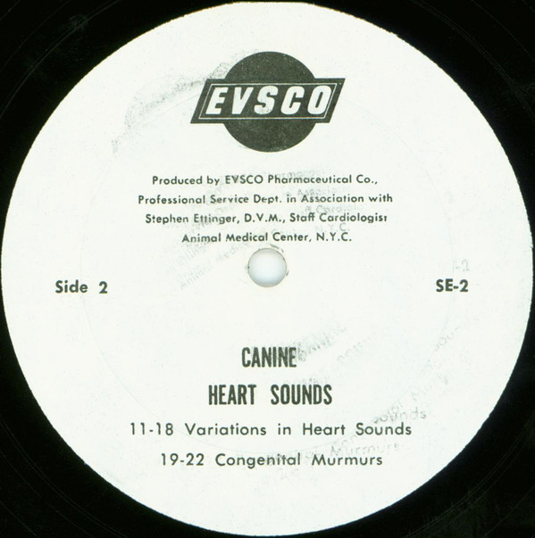 Stephen Ettinger, D.V.M. - Canine Heart Sounds (LP) (Mint (M)) - Image 4