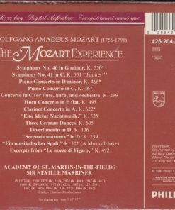 Alternative view of Wolfgang Amadeus Mozart / The Academy Of St. Martin-in-the-Fields, Sir Neville Marriner - The Mozart Experience (5xCD + Box) (Good Plus (G+))