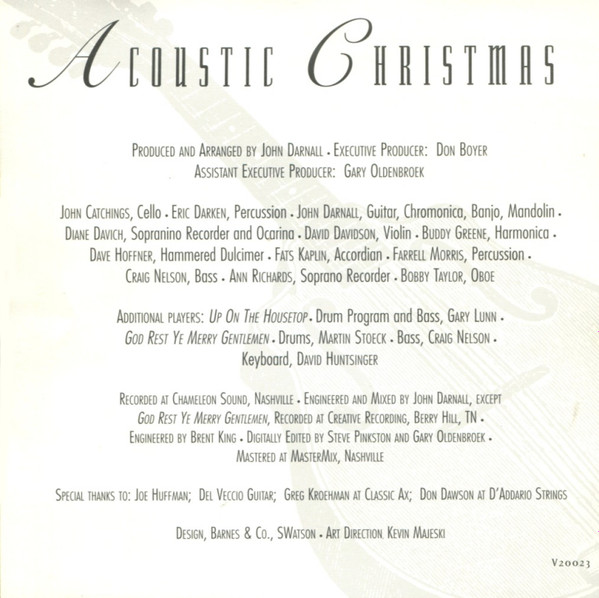 Various - Acoustic Christmas: Spirited Holiday Instrumentals (CD, Album) (Near Mint (NM or M-)) - Image 4