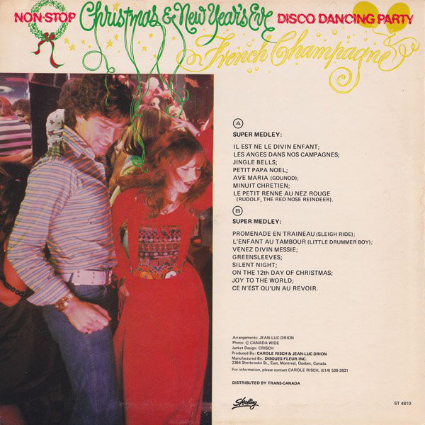 French Champagne - Non Stop Christmas & New Year's Eve Disco Dancing Party (LP, Album) (Mint (M)) - Image 2
