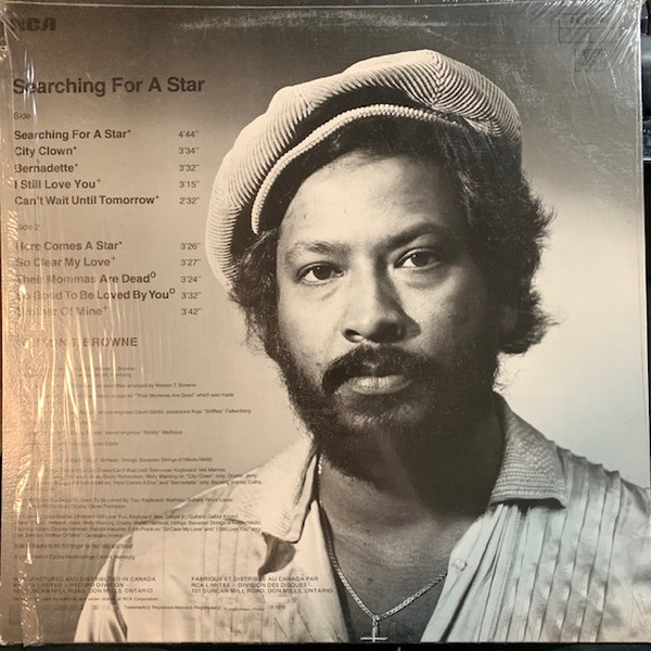 Watson T. Browne - Searching For A Star (LP, Album) (Mint (M)) - Image 2