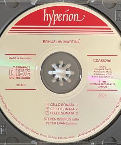 Bohuslav Martinů • Steven Isserlis • Peter Evans (5) - Cello Sonatas (CD, Album) (Near Mint (NM or M-)) - Image 3