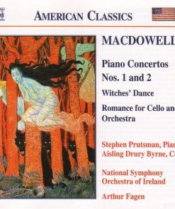 Edward MacDowell, Stephen Prutsman, Aisling Drury-Byrne, National Symphony Orchestra Of Ireland, Arthur Fagen - Piano Concertos Nos. 1 And 2 / Witches' Dance / Romance For Cello And Orchestra (CD, Album) (Near Mint (NM or M-))