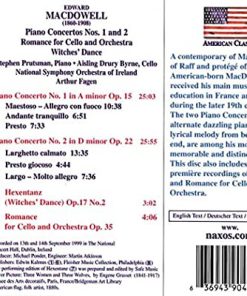 Alternative view of Edward MacDowell, Stephen Prutsman, Aisling Drury-Byrne, National Symphony Orchestra Of Ireland, Arthur Fagen - Piano Concertos Nos. 1 And 2 / Witches' Dance / Romance For Cello And Orchestra (CD, Album) (Near Mint (NM or M-))