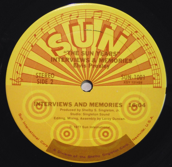 Elvis Presley - Interviews And Memories Of: The Sun Years (LP, Album, P/Mixed, Ter) (Mint (M)) - Image 4