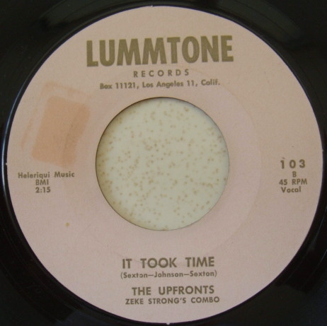 The Upfronts - Benny Lou & The Lion (7", Styrene) (Very Good Plus (VG+)) - Image 2