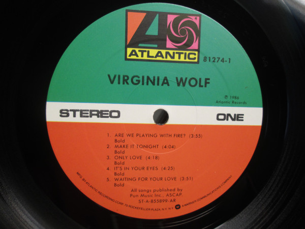 Virginia Wolf - Virginia Wolf (LP, Album, All) (Mint (M)) - Image 2