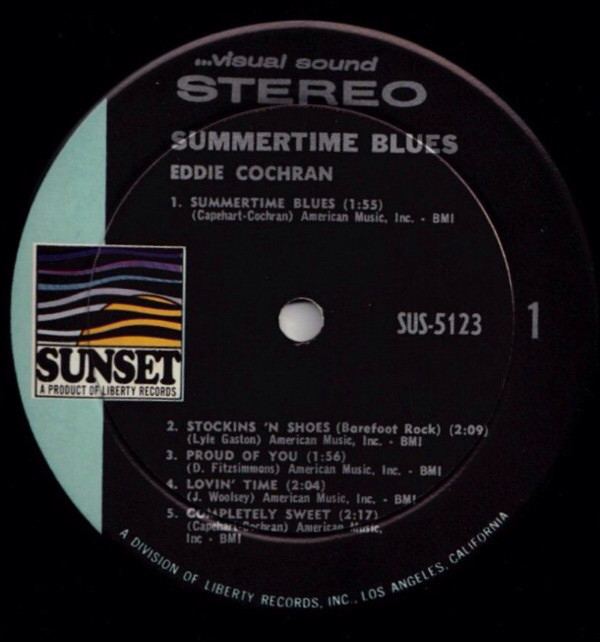 Eddie Cochran - Summertime Blues (LP, Comp) (Mint (M)) - Image 2