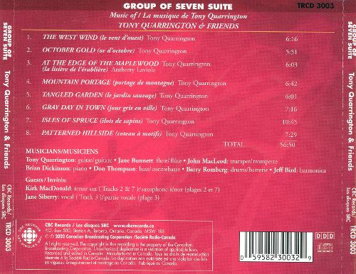 Tony Quarrington - Group Of Seven Suite (CD, Album) (Near Mint (NM or M-)) - Image 2