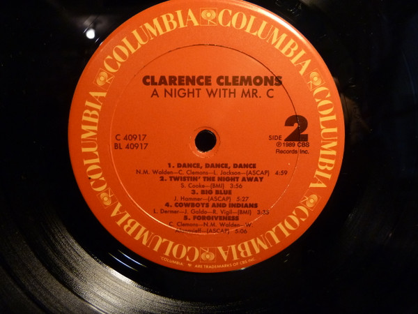Clarence Clemons - A Night With Mr. C (LP, Album) (Mint (M)) - Image 4