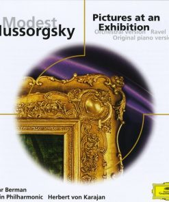 Modest Mussorgsky · Herbert Von Karajan · Berliner Philharmoniker · Lazar Berman - Pictures At An Exhibition (CD, Comp, RP) (Near Mint (NM or M-))