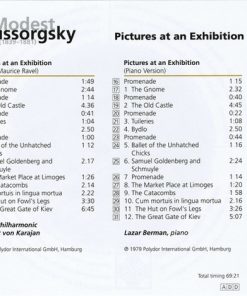 Alternative view of Modest Mussorgsky · Herbert Von Karajan · Berliner Philharmoniker · Lazar Berman - Pictures At An Exhibition (CD, Comp, RP) (Near Mint (NM or M-))