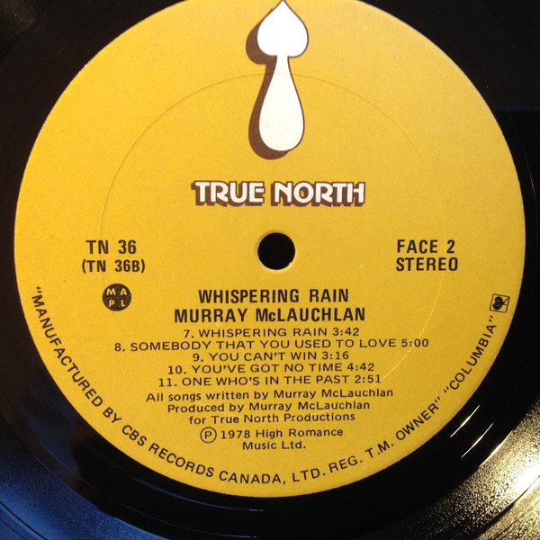 Murray McLauchlan - Whispering Rain (LP, Album) (Mint (M)) - Image 4
