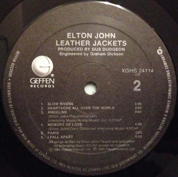 Elton John - Leather Jackets (LP, Album) (Mint (M)) - Image 4