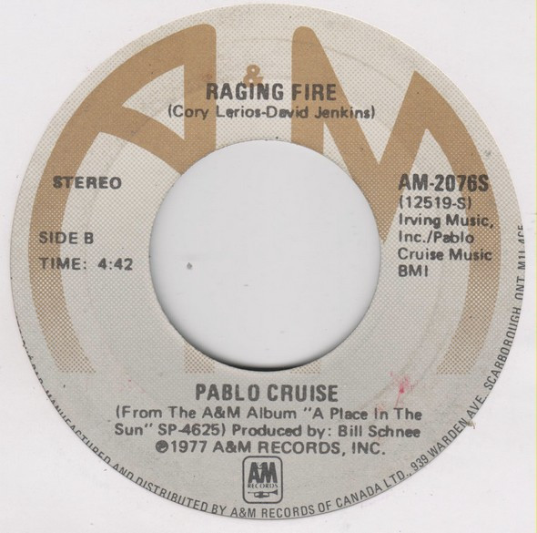 Pablo Cruise - Don't Want To Live Without It (7", Single) (Near Mint (NM or M-)) - Image 2