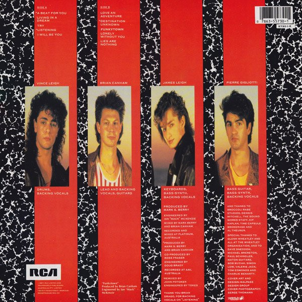 Pseudo Echo - Love An Adventure (LP, Album) (Mint (M)) - Image 2