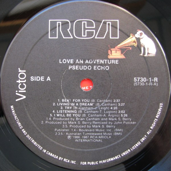 Pseudo Echo - Love An Adventure (LP, Album) (Mint (M)) - Image 3