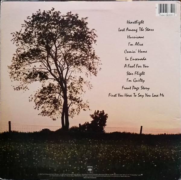 Neil Diamond - Heartlight (LP, Album, Car) (Mint (M)) - Image 2