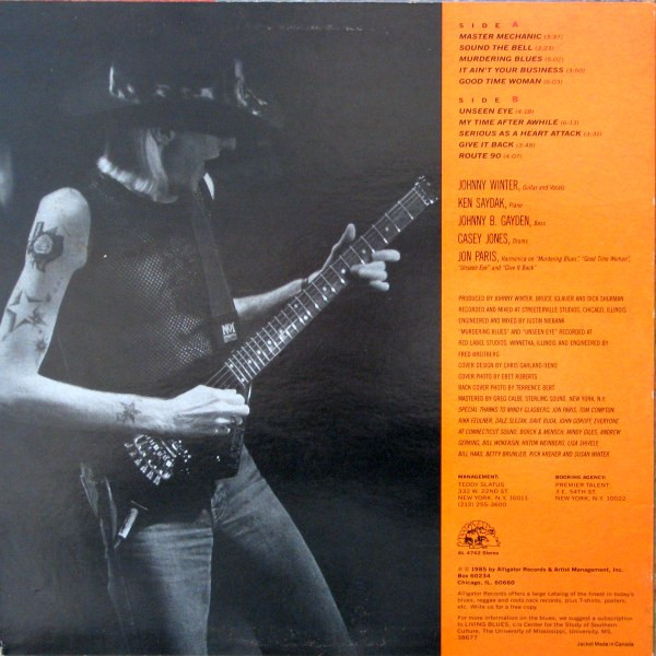 Johnny Winter - Serious Business (LP, Album) (Mint (M)) - Image 2