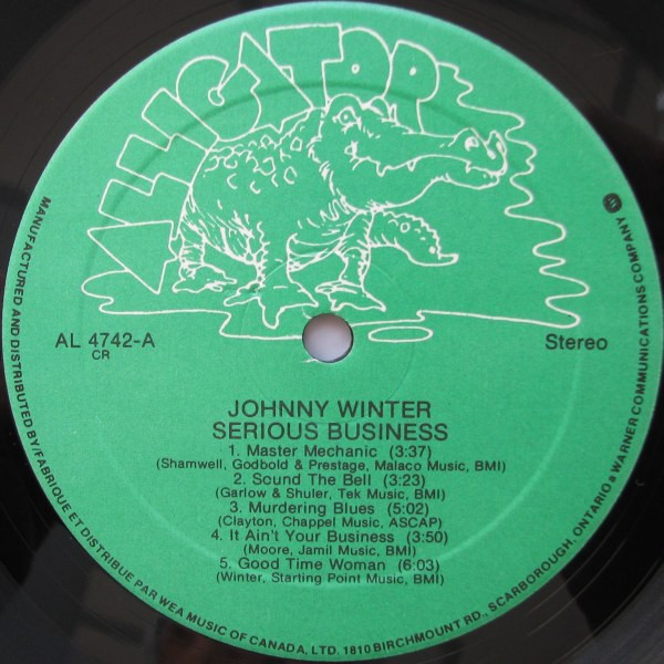 Johnny Winter - Serious Business (LP, Album) (Mint (M)) - Image 3
