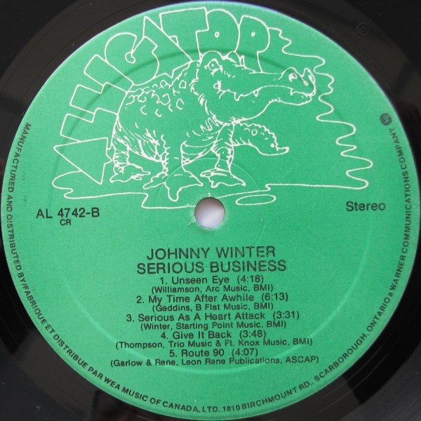 Johnny Winter - Serious Business (LP, Album) (Mint (M)) - Image 4