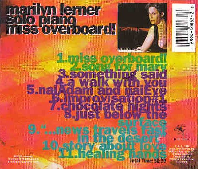 Marilyn Lerner - Miss Overboard! (CD, Album) (Near Mint (NM or M-)) - Image 2