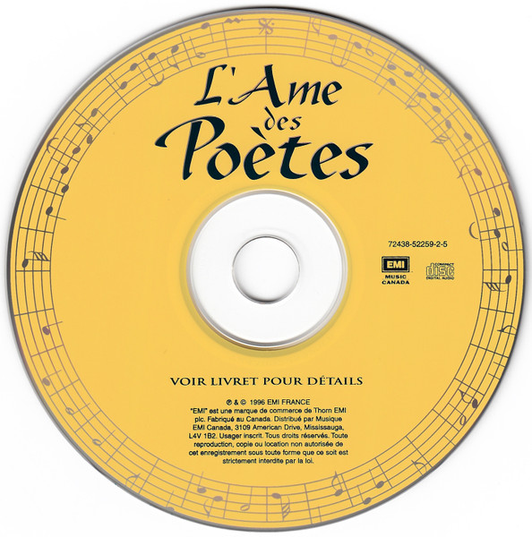 Various - L'Âme Des Poètes - L'Essentiel De La Chanson Française (CD, Comp) (Near Mint (NM or M-)) - Image 3