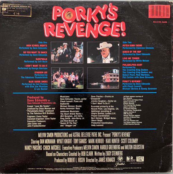 Various - Porky's Revenge! (LP, Comp) (Mint (M)) - Image 2