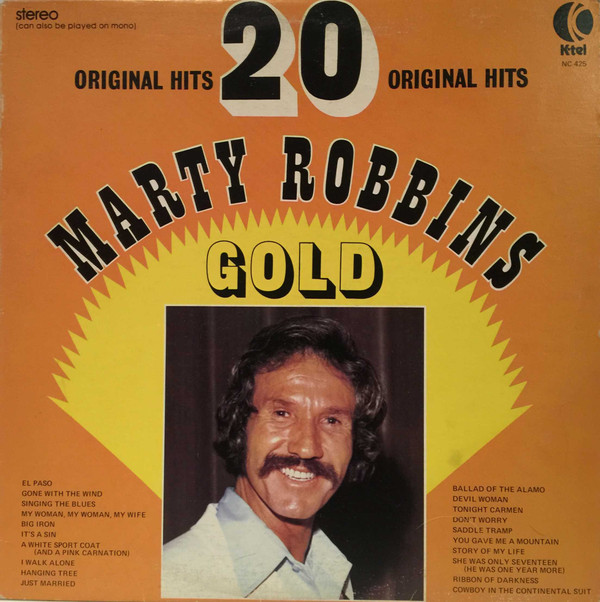 Marty Robbins - Gold (20 Original Hits) (LP, Comp) (Mint (M))